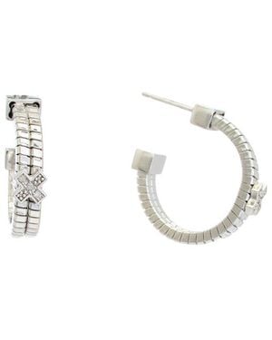 Meshmerise 18K Over 0.03 Ct. Tw. Diamond Earrings - Metallic