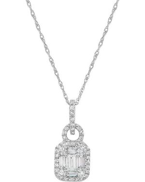 H.J. Namdar 14K 0.45 Ct. Tw. Diamond Cluster Necklace - White