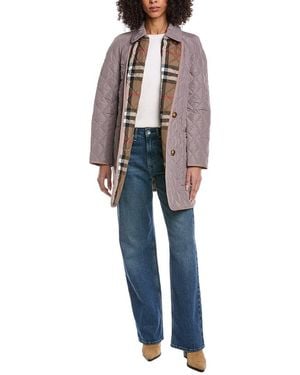 Burberry Tything Quilted Jacket - Blue