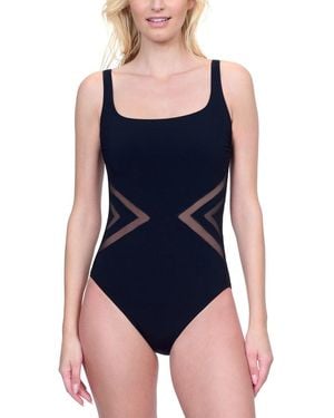 Gottex Square Neck One-Piece - Blue