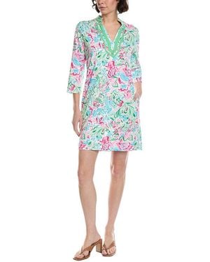 Stella Parker 3/4-Sleeve Tunic Dress - Blue