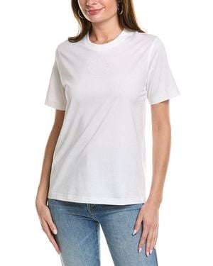 Burberry Embroidered Oak Leaf Crest T-shirt - White