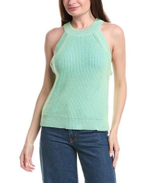 Isla Dakota Rib Halter Neck Top - Green