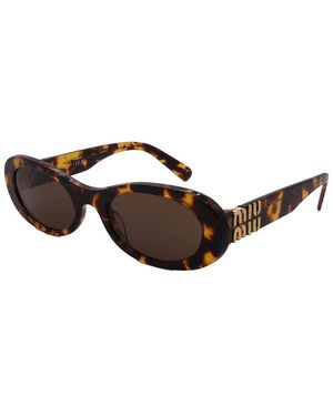 Miu Miu Mu 06Zs 50Mm Sunglasses - Brown