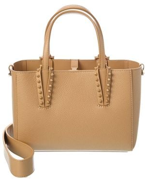 Christian Louboutin Cabata E/W Mini Leather Tote - Natural