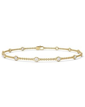 Lab Grown Diamonds 14K 0.50 Ct. Tw. Lab-Grown Diamond Station Bracelet - White
