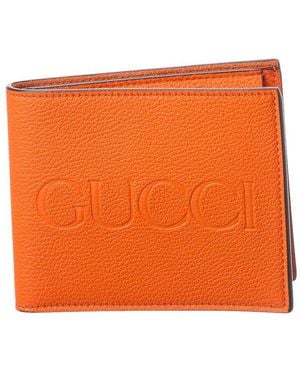 Gucci Leather Wallet - Orange