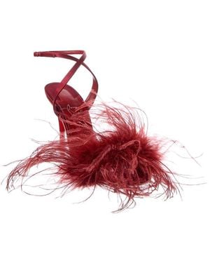 Christian Louboutin Miss Z Poupi Satin Sandal - Red