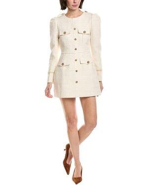 Estellina Long Sleeve Mini Dress - Natural