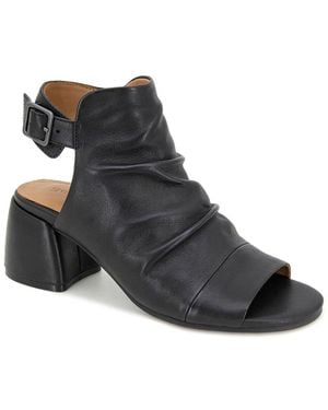 Gentle Souls By Kenneth Cole Marrion Leather Sandal - Black