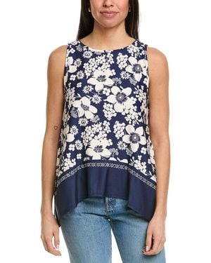 Johnny Was Bee Active High Neck Active Swing Tank - Blue