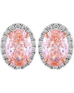 Lab Grown Diamonds 14K 3.25 Ct. Tw. Lab-Grown Diamond Stud Earrings - Pink