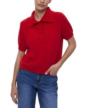 VIBI Mohair-Blend T-Shirt - Red