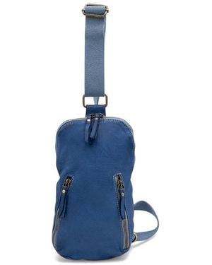 Bolsa Nova Logan Leather Sling Bag - Blue