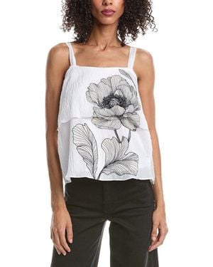 Vince Camuto Layered Tank Top - White