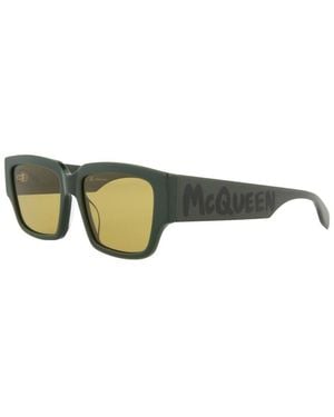 McQueen Am0329S 56Mm Sunglasses - Green