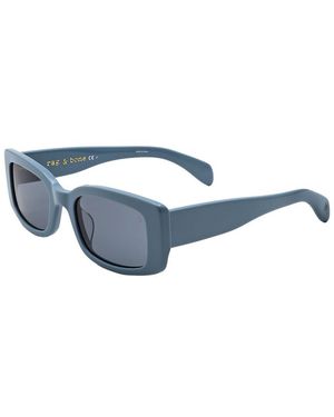 Rag & Bone Rnb6002 52Mm Sunglasses - Blue