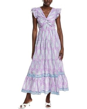 Garrie B Combo Flavian Maxi Dress - Purple