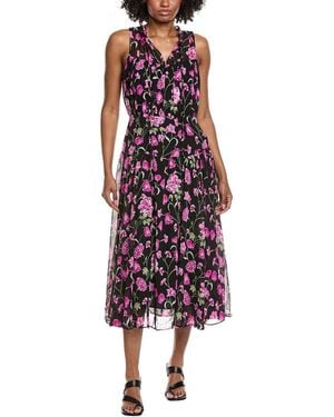Cece Shirred Midi Dress