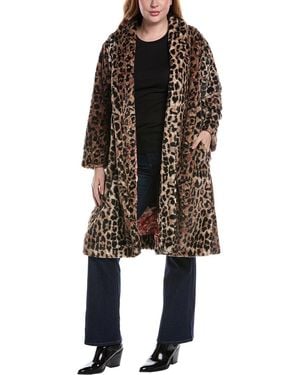Johnny Was Leopard Silk-Lined Jacket - Black