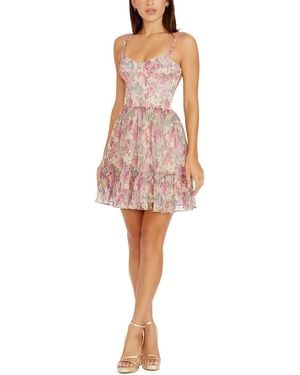 Dress the Population Marlow Fit & Flare Dress - Red