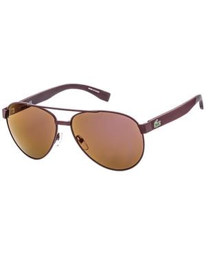 Lacoste L185S 60Mm Sunglasses - Brown