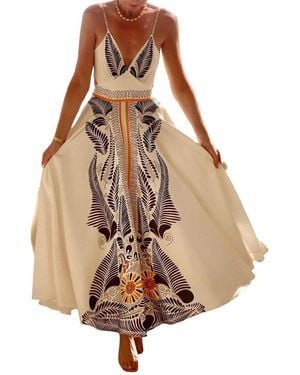 FASHION FLORIDA Maxi Dress - Natural