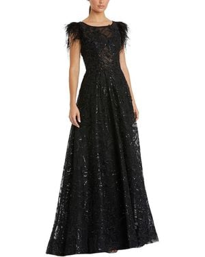 Mac Duggal Embellished Maxi Dress - Black