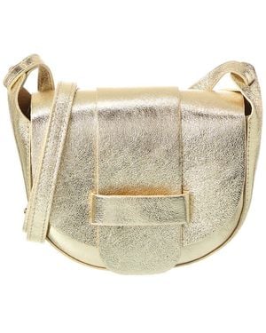 Persaman New York Folded Leather Crossbody Purse - Natural