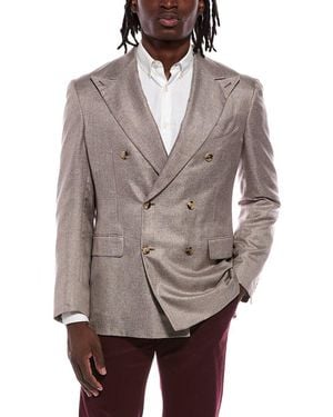 Canali Silk Blazer - Gray