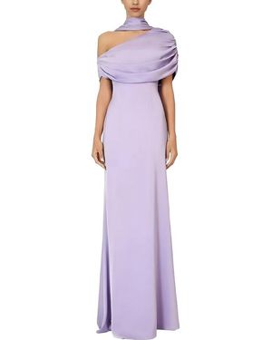 Emma way Solid Maxi Dress - Purple