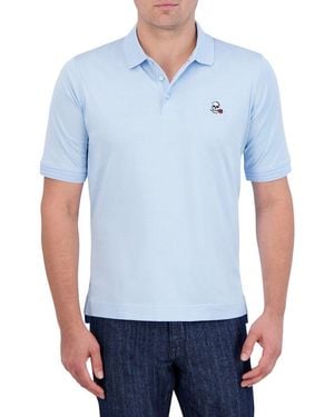 Robert Graham The Player Knit Polo Shirt - Blue