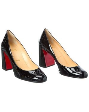 Christian Louboutin Miss Sab 85 Patent Pumps (authentic Pre-loved) - Black