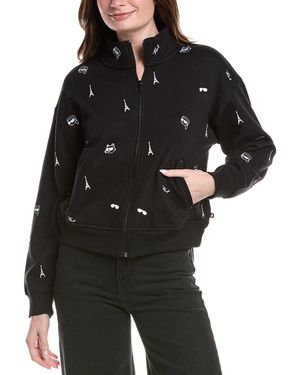 KARL LAGERFELD Mini Emojis Zip-Up Jacket - Black