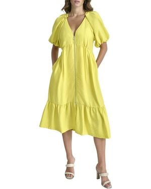 DKNY Front-Pocket Dress - Yellow