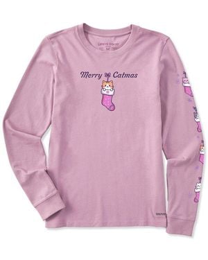 Life Is Good. Crusher T-Shirt - Pink