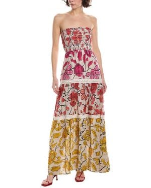 The Nu Vintage Zeina Sleeveless Maxi Dress - Red