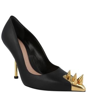 McQueen Leather Pump - Black