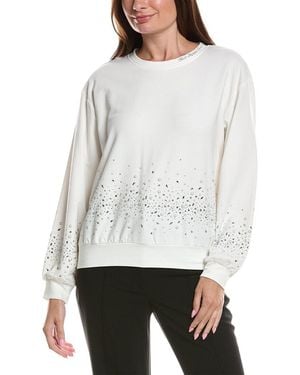 KARL LAGERFELD Crystal Pearl Sweatshirt - White
