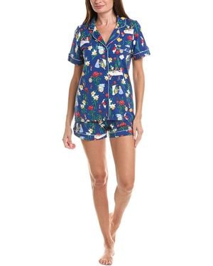 Bedhead 2Pc Short Pyjama Set - Blue