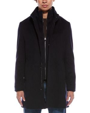 Reiss Bhule Overcoat - Black