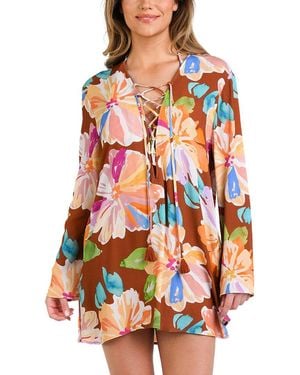 La Blanca Tunic Coverup - Orange