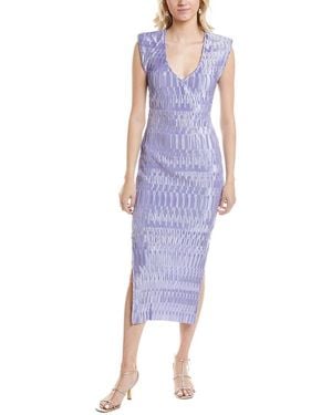 Astr Nyah Midi Dress - Purple