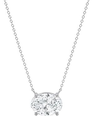 Lab Grown Diamonds 14K 1.00 Ct. Tw. Lab-Grown Diamond Pendant - Metallic