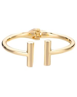 Adornia Plated Bar Cuff Bracelet - Metallic