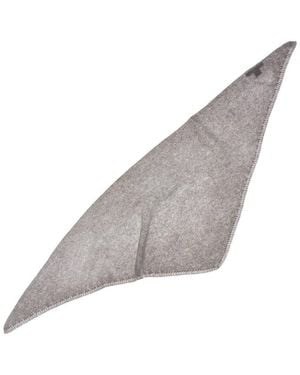 Sofiacashmere Sofiacashmere Links Stitch Cashmere Bandana - Grey