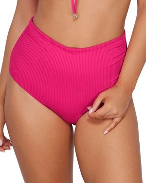 Sunsets Capri High Waist Bottom - Pink