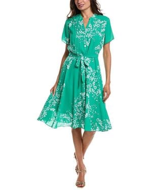 Nanette Lepore Pleated Bodice Dress - Green