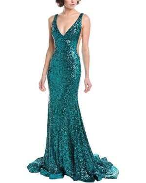 Jovani Sequin Gown - Green