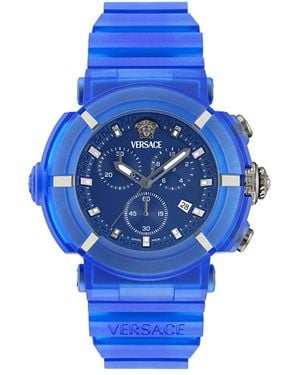 Versace Real Active Chrono Watch - Blue